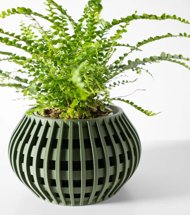 Usio Pflanztopf – 3D-Geometrie trifft sanfte Rundung
