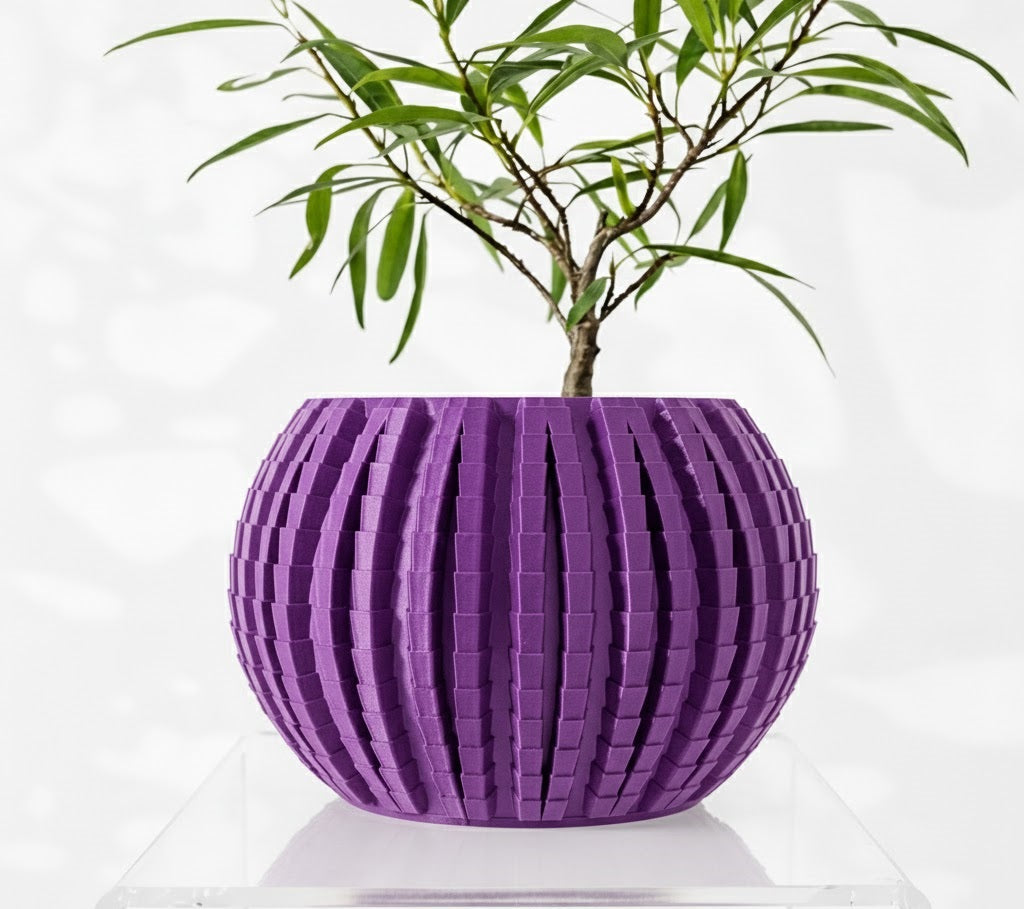Uralo – Der strukturstarke 3D-Pflanztopf mit architektonischem Charakter