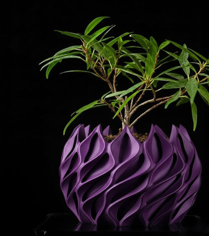 Gedrehter – Der skulpturale 3D-Pflanztopf in Bewegung