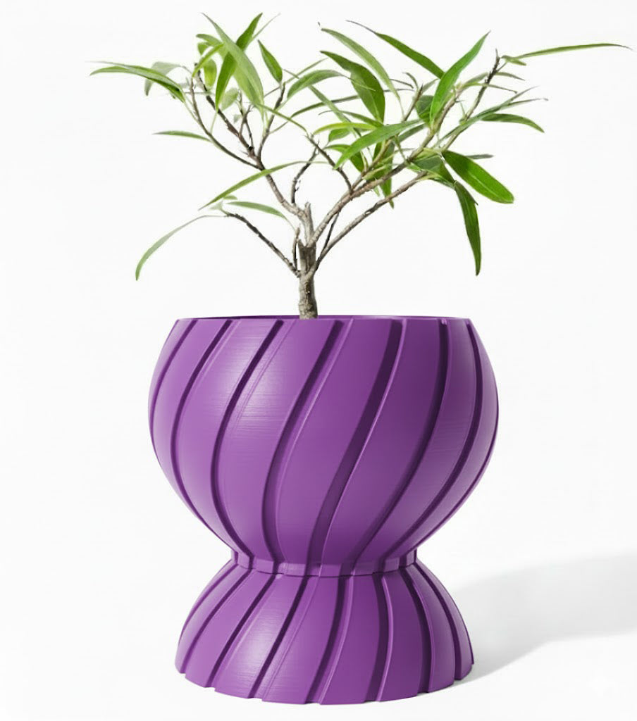 Der Maki – Zeitloser 3D-Pflanztopf mit dynamischer Spiralstruktur