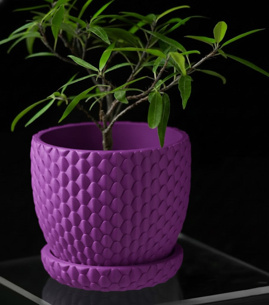 Dragonscale – 3D-Pflanztopf mit drachenstarker Struktur