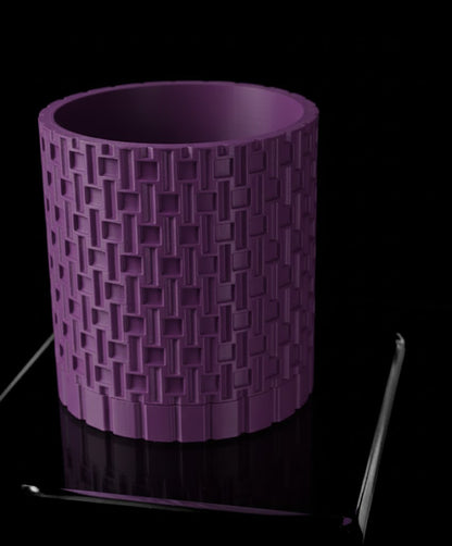 Fliesenpflanztopf – Geometrische Eleganz in 3D-Form