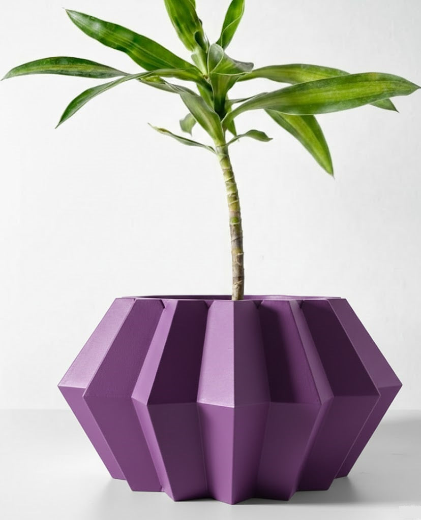Pflanztopf „Jun“ – Geometrische Harmonie in 3D-Design