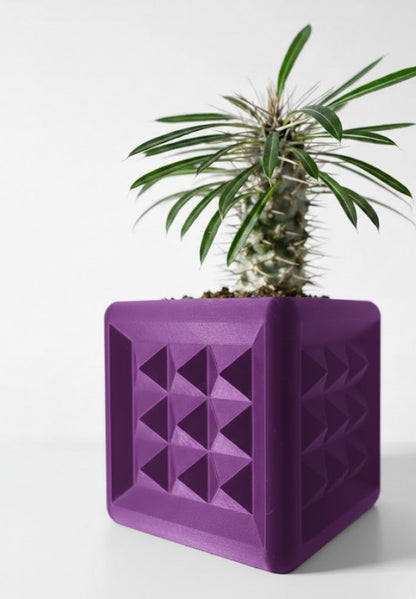 3D Pflanztopf „Novo“ – Geometrie in kubischer Klarheit