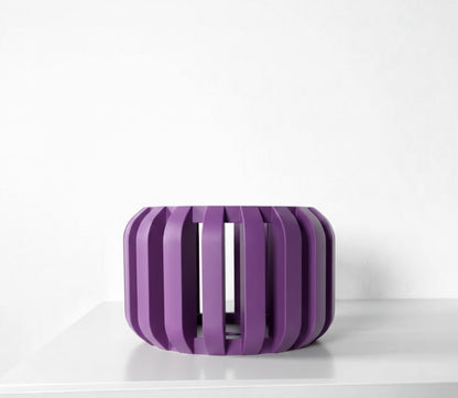 Frenor Pflanztopf – Moderner 3D-Orchideentopf mit weicher Lamellenform und Belüftungssystem