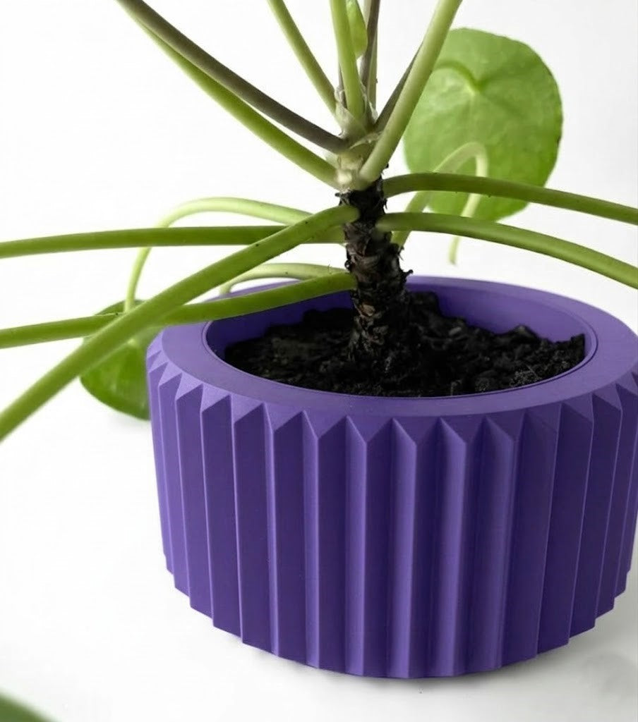 Rilas Pflanztopf – Eleganter 3D-Pflanztopf mit klarer Linienstruktur