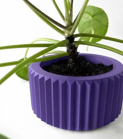 Rilas Pflanztopf – Eleganter 3D-Pflanztopf mit klarer Linienstruktur