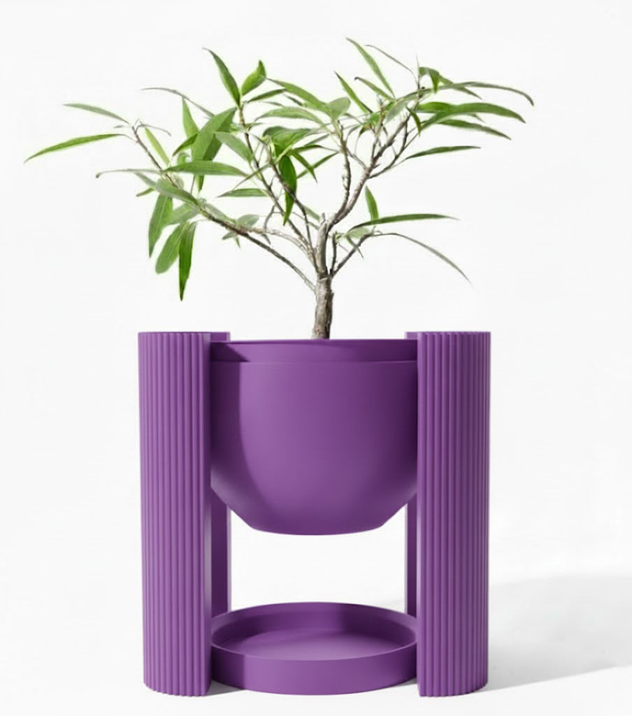 Der Avor – Minimalistischer 3D-Pflanztopf mit architektonischem Sockel