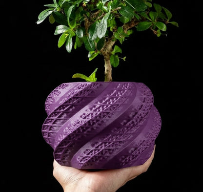 3D Pflanztopf „Muschel“ – Skulpturale Eleganz in Spiralform