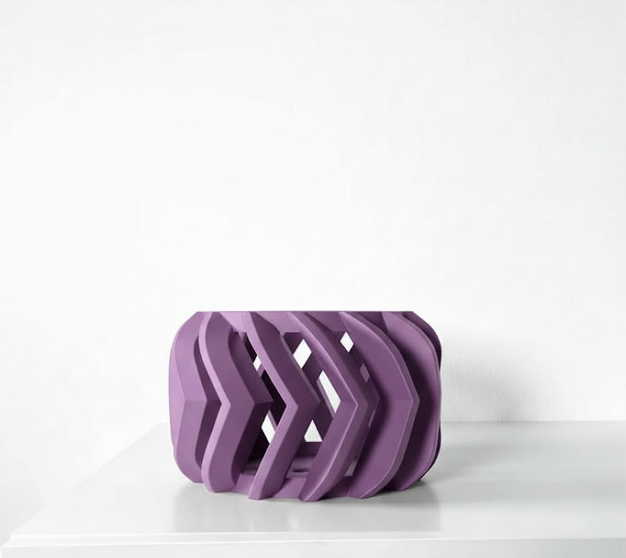Garni Pflanztopf – Dynamischer 3D-Orchideentopf mit markanter Chevron-Struktur und Belüftungssystem