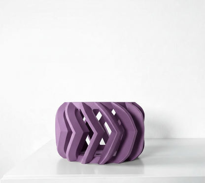 Garni Pflanztopf – Dynamischer 3D-Orchideentopf mit markanter Chevron-Struktur und Belüftungssystem