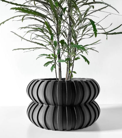 Wali 3D Pflanztopf – Skulpturales Volumen mit futuristischer Textur