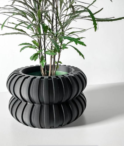Wali 3D Pflanztopf – Skulpturales Volumen mit futuristischer Textur