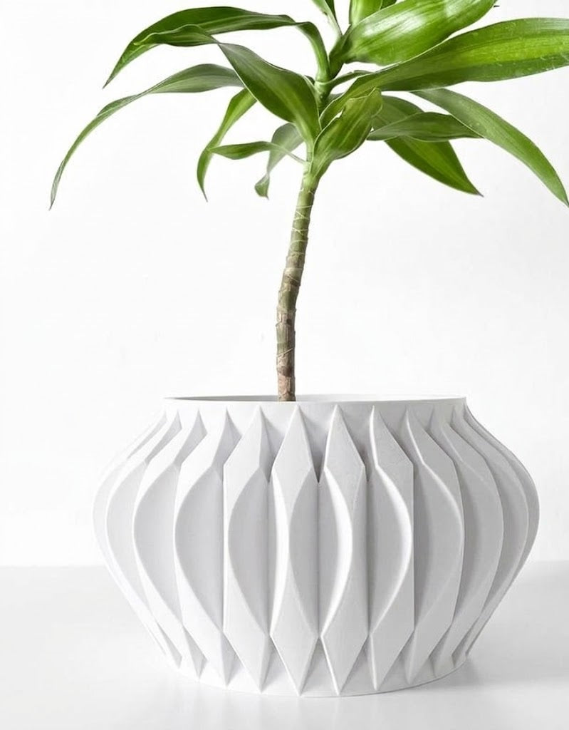 Sevi Pflanztopf – Dreidimensionale Eleganz in floraler Form