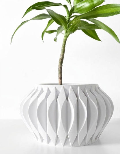 Sevi Pflanztopf – Dreidimensionale Eleganz in floraler Form