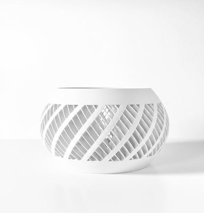 Elvik 3D Orchideen-Pflanztopf – Spiraldynamik für stilvolles Pflanzenwachstum