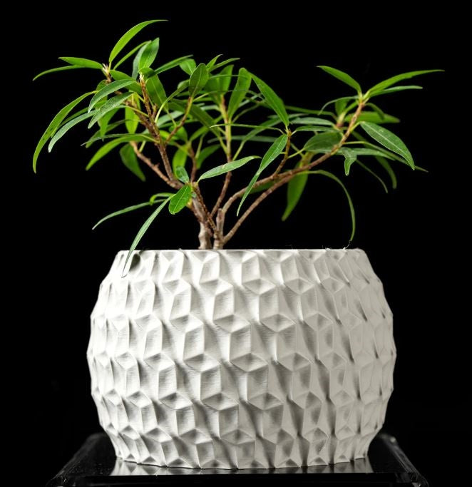 Hexa Planter Pot – 3D-Pflanztopf mit Facettenschliff