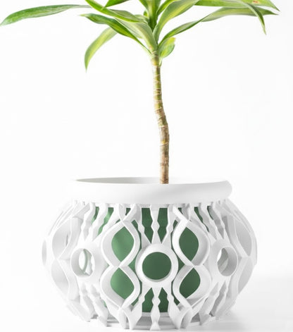 Lyren 3D Orchideen-Pflanztopf – Kunstvolle Geometrie für stilvolle Pflanzenpräsentation