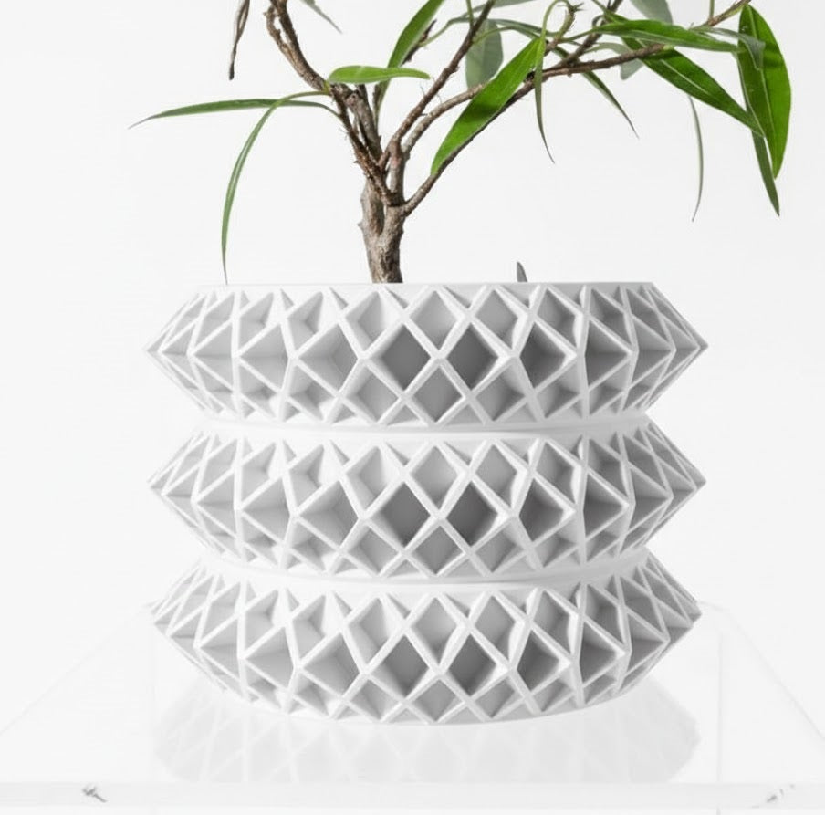 Der Tomo – 3D-Pflanztopf mit geometrischer Raffinesse