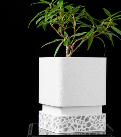 Vori Square Planter – Kantiger Minimalismus trifft 3D-Kunst