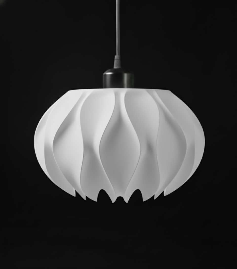 "Abyssal" Pendelleuchte – skulpturales Lichtobjekt mit organischem Charakter