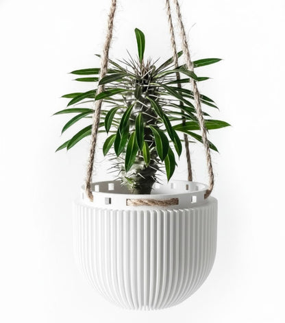 Der Jani – Skulpturaler 3D-Hängepflanztopf für schwebende Urban-Jungle-Looks