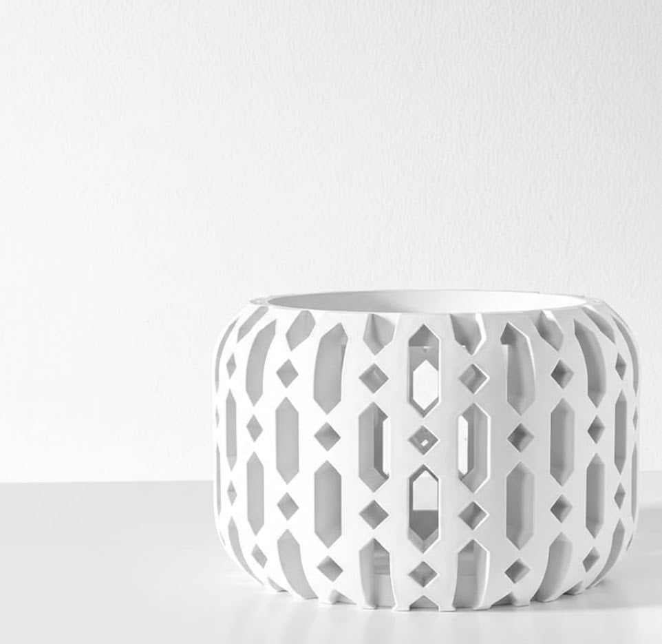Ritar Pflanztopf – Geometrischer 3D-Orchideentopf mit facettenreicher Struktur und Belüftungsdesign