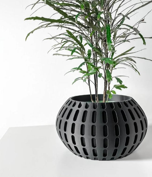 Xander 3D Pflanztopf – Futuristisches Rasterdesign für stilvolle Pflanzenpräsentation