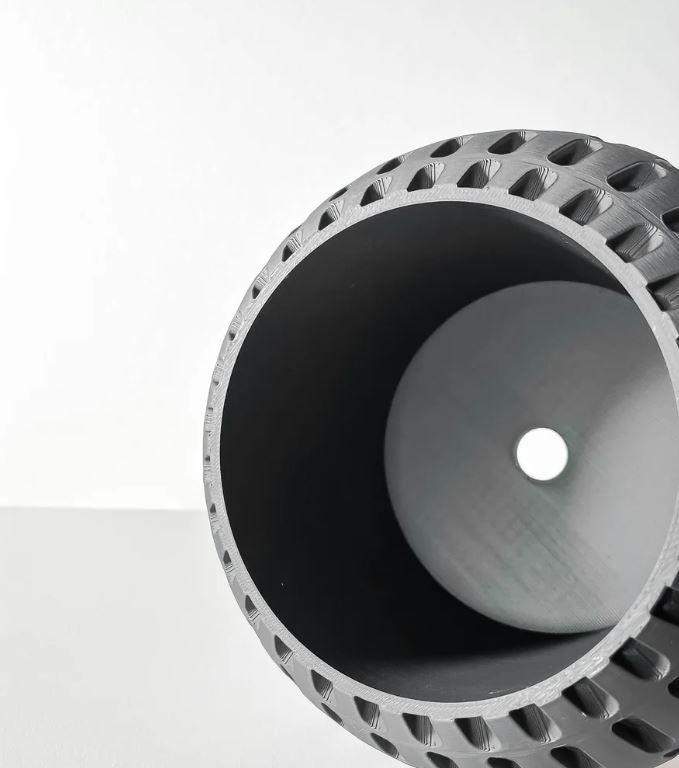 Xander 3D Pflanztopf – Futuristisches Rasterdesign für stilvolle Pflanzenpräsentation