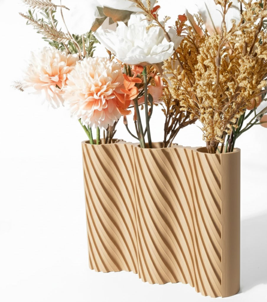 Vase „Bora Triple Vase“ – Stilvolle Struktur für mehr Blütenpracht