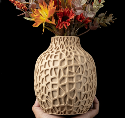 Vase "Lunex" – Kunstvoll gefertigt in steinähnlicher Optik