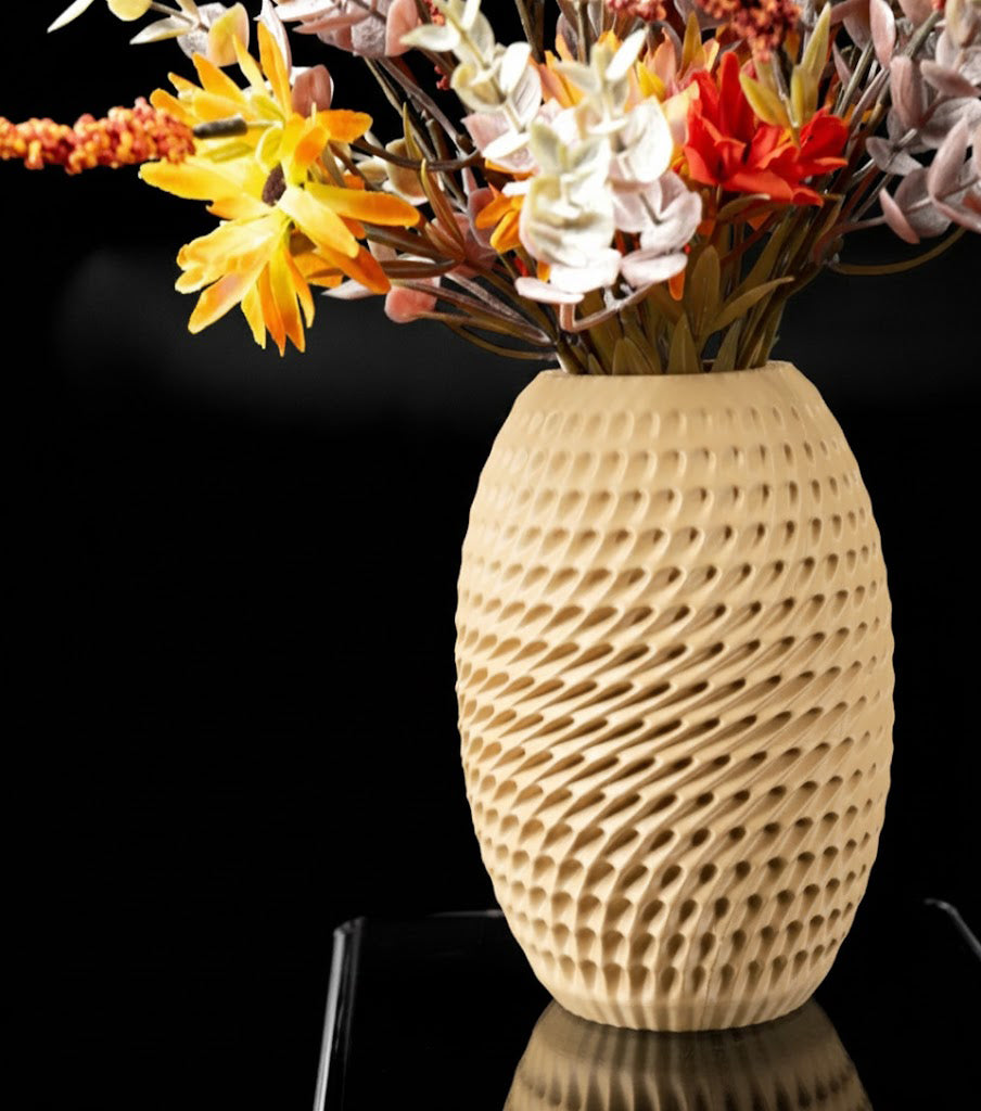 Vase „Burrow Flower Vase" – Dynamik in Struktur