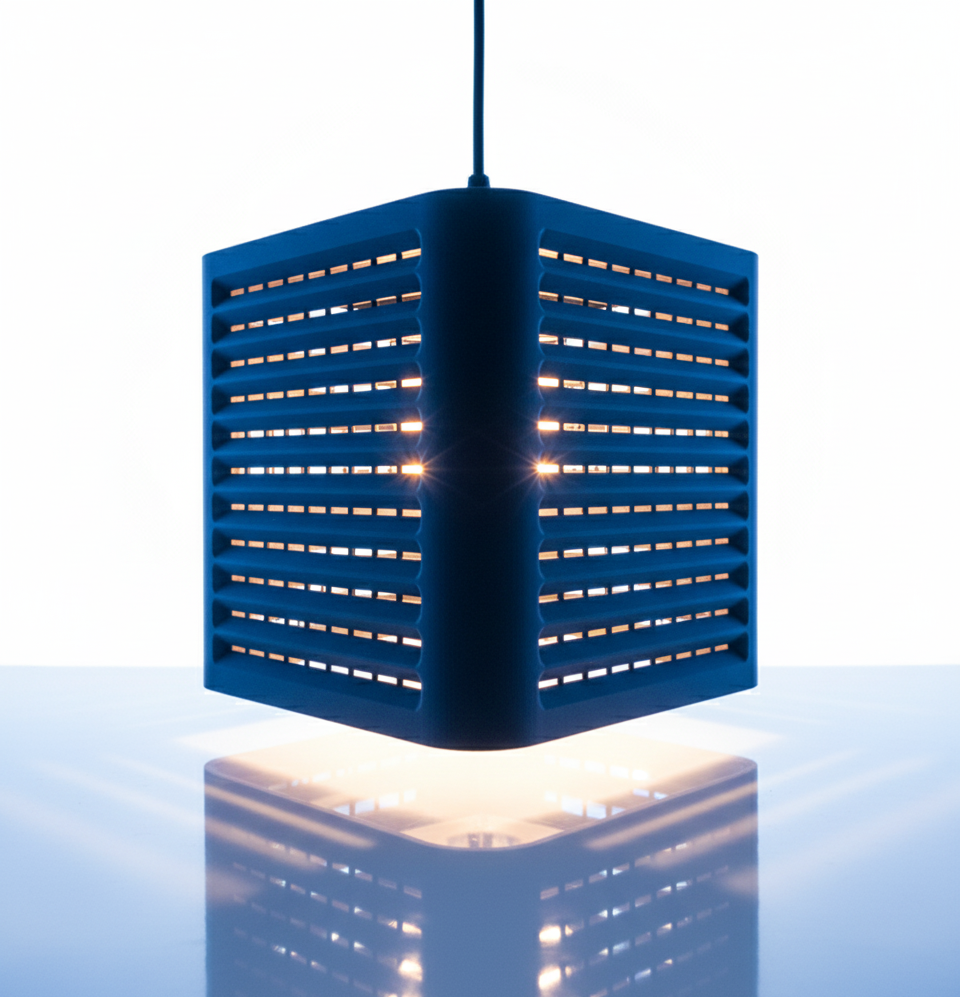"Coro" – 3D-gedruckte Designleuchte mit klarer Linienführung und moderner Struktur