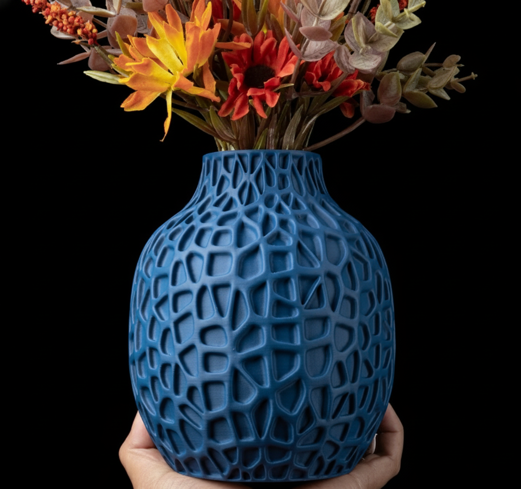 Vase "Lunex" – Kunstvoll gefertigt in steinähnlicher Optik