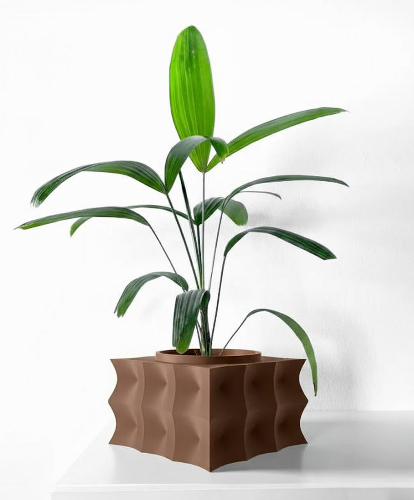 Averth Pflanztopf – Kubische Wellen mit Charakter