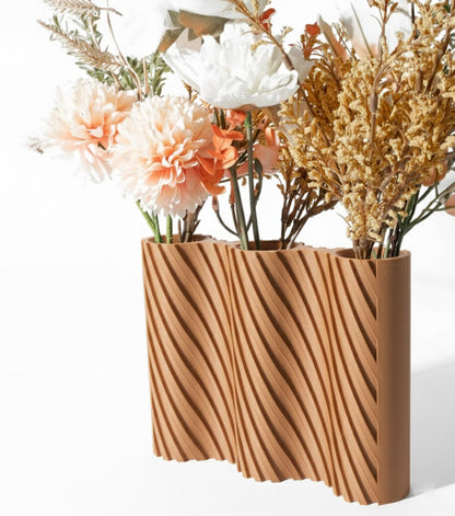 Vase „Bora Triple Vase“ – Stilvolle Struktur für mehr Blütenpracht