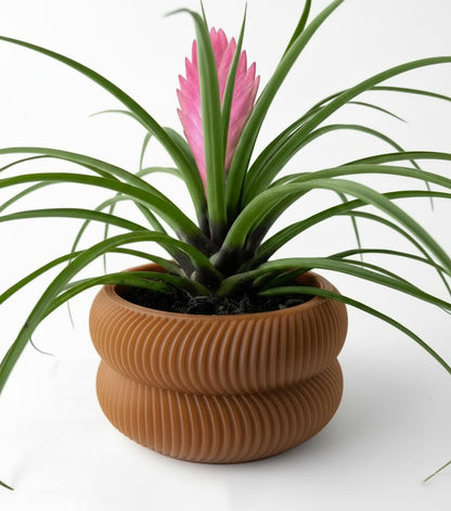 Avex Pflanztopf – Skulpturaler 3D-Pflanztopf mit organischer Doppelwellenform