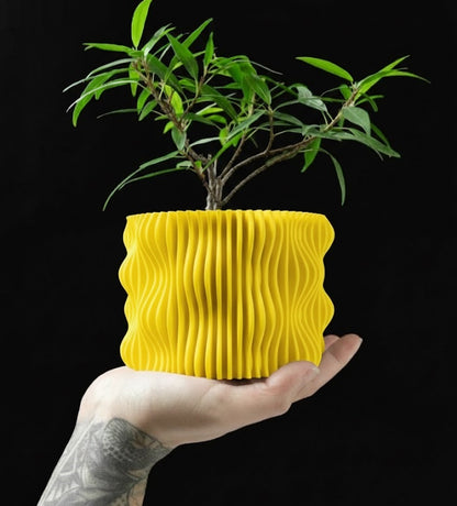 3D Pflanztopf „Muxel“ – Wellenform trifft Präzision