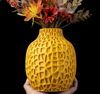 Vase "Lunex" – Kunstvoll gefertigt in steinähnlicher Optik