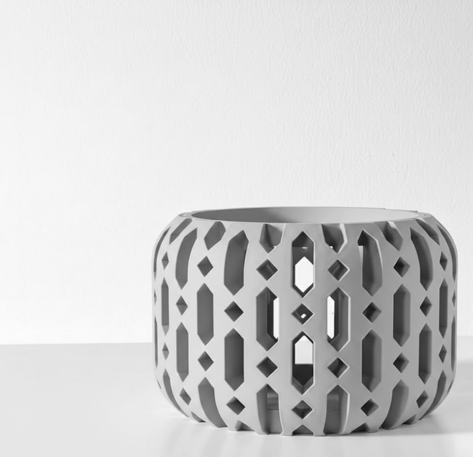 Ritar Pflanztopf – Geometrischer 3D-Orchideentopf mit facettenreicher Struktur und Belüftungsdesign