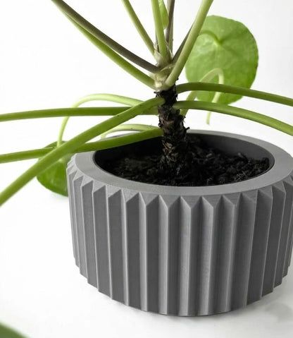Rilas Pflanztopf – Eleganter 3D-Pflanztopf mit klarer Linienstruktur