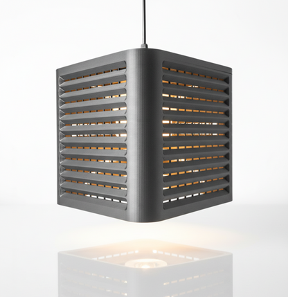 "Coro" – 3D-gedruckte Designleuchte mit klarer Linienführung und moderner Struktur