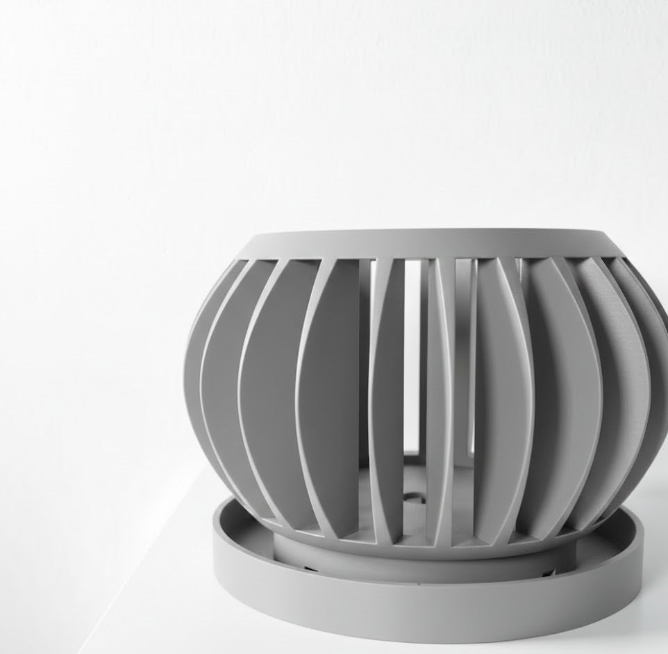 Rene Pflanztopf – Offener 3D-Orchideentopf mit integriertem Belüftungssystem und Abtropfschale