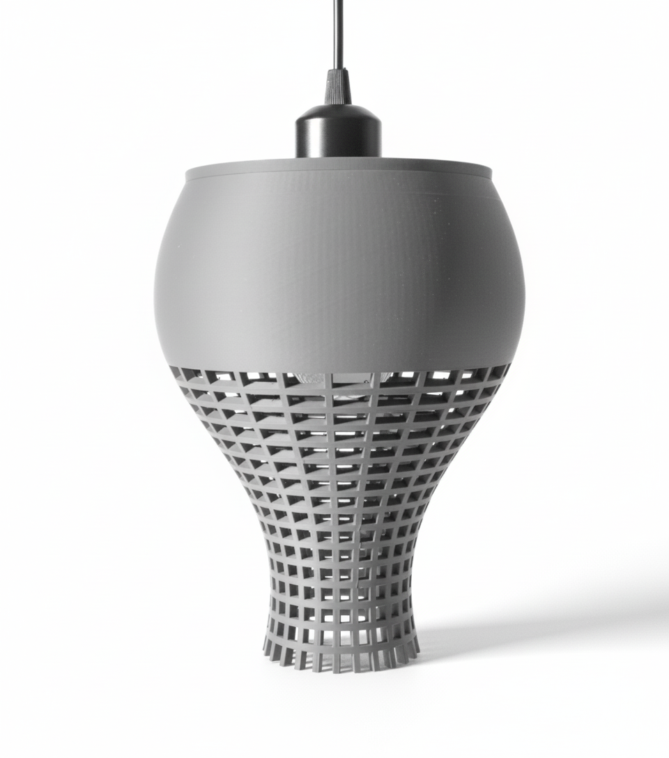 "Kata Pendelleuchte" – Modernes Design mit filigraner Gitterstruktur