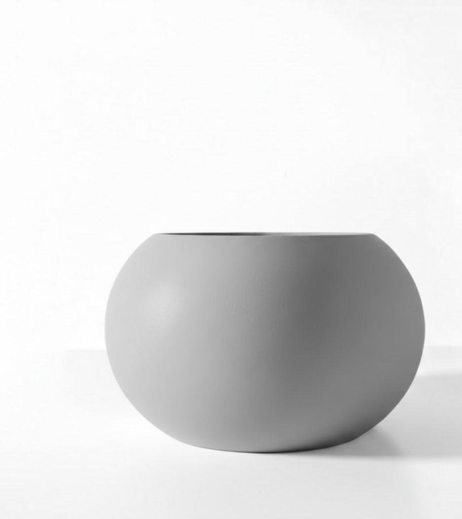 Rono Simple – Puristischer 3D-Pflanztopf in harmonischer Kugelform