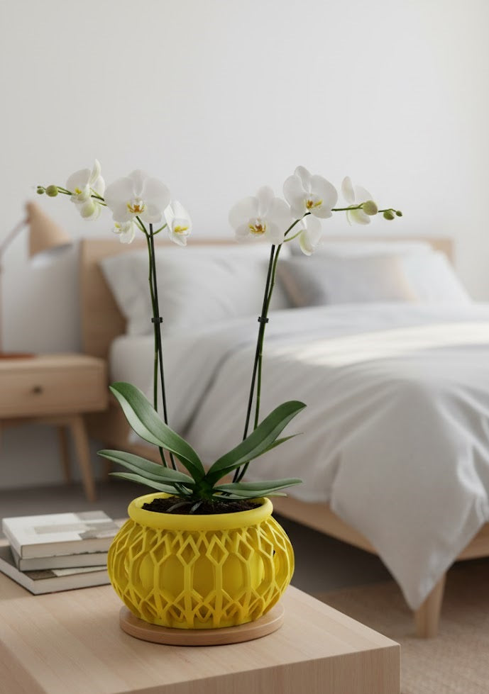 Vyre 3D Orchideen-Pflanztopf – Design trifft Funktion für deine Lieblingspflanzen