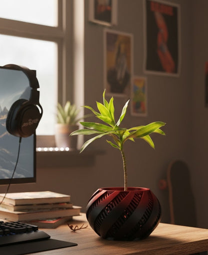 Krato – Der 3D-Pflanztopf mit dynamischem Lamellen-Design