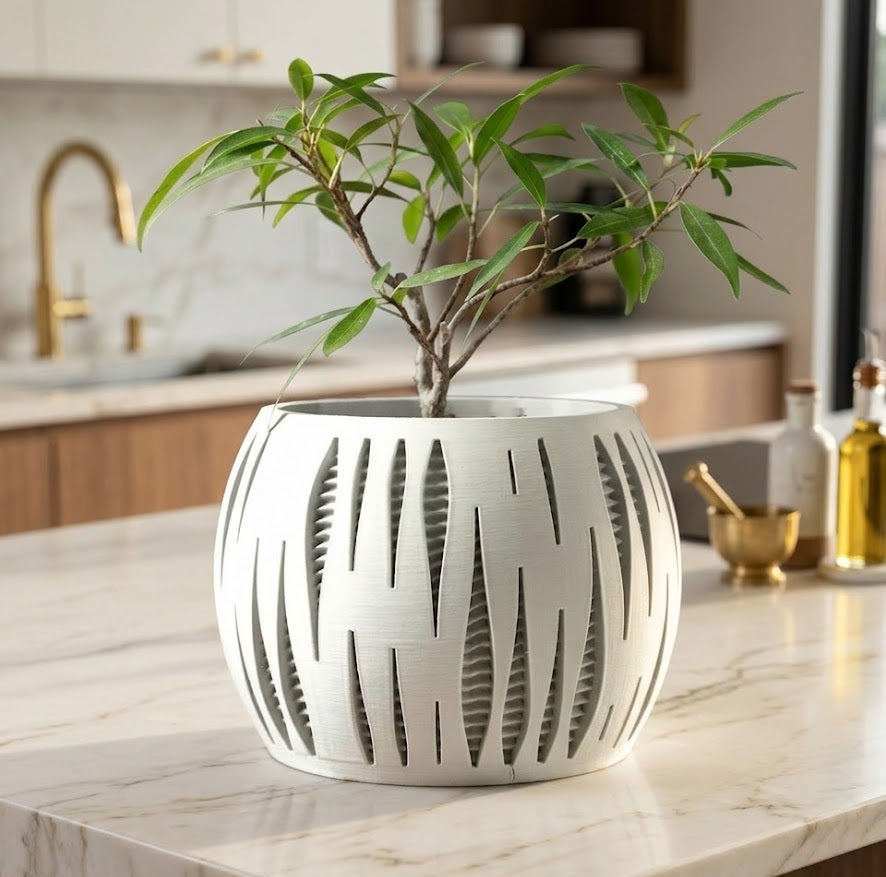 Split Pflanztopf – Architektur trifft Natur in 3D