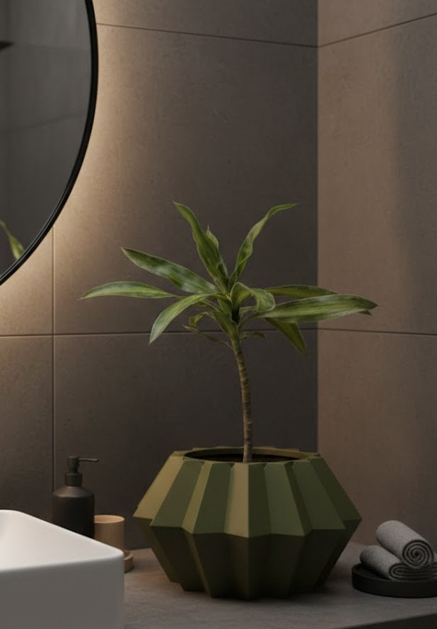 Pflanztopf „Jun“ – Geometrische Harmonie in 3D-Design
