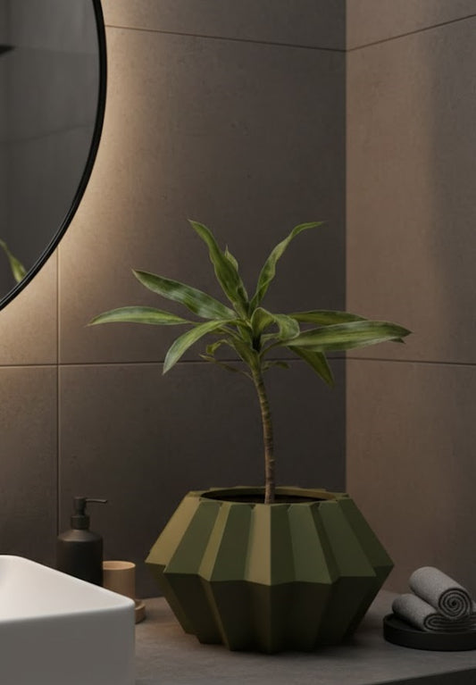 Pflanztopf „Jun“ – Geometrische Harmonie in 3D-Design